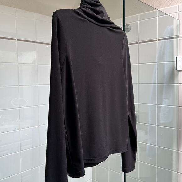 Joseph Ribkoff Reversible Black Top - Picture 3 of 3